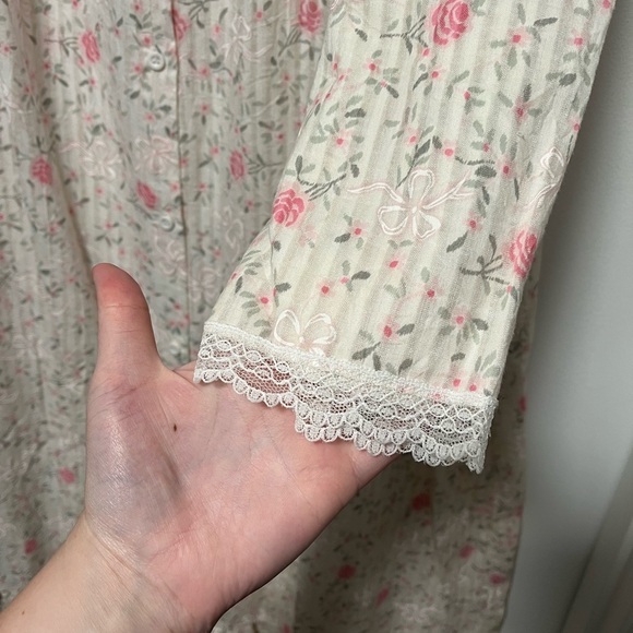 Willow Creek VINTAGE Long Sleeve Nightgown Dress SMALL - Picture 2 of 7